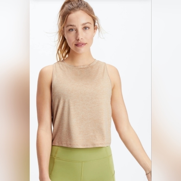 Fabletics Blake Dry Flex Muscle Tank Desert Heather Medium - Picture 1 of 8